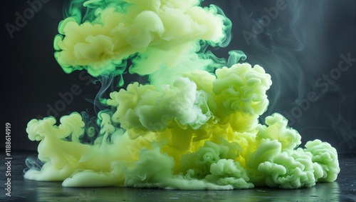 The image could be named Cloudy Vegetables in Water and Sky Scene