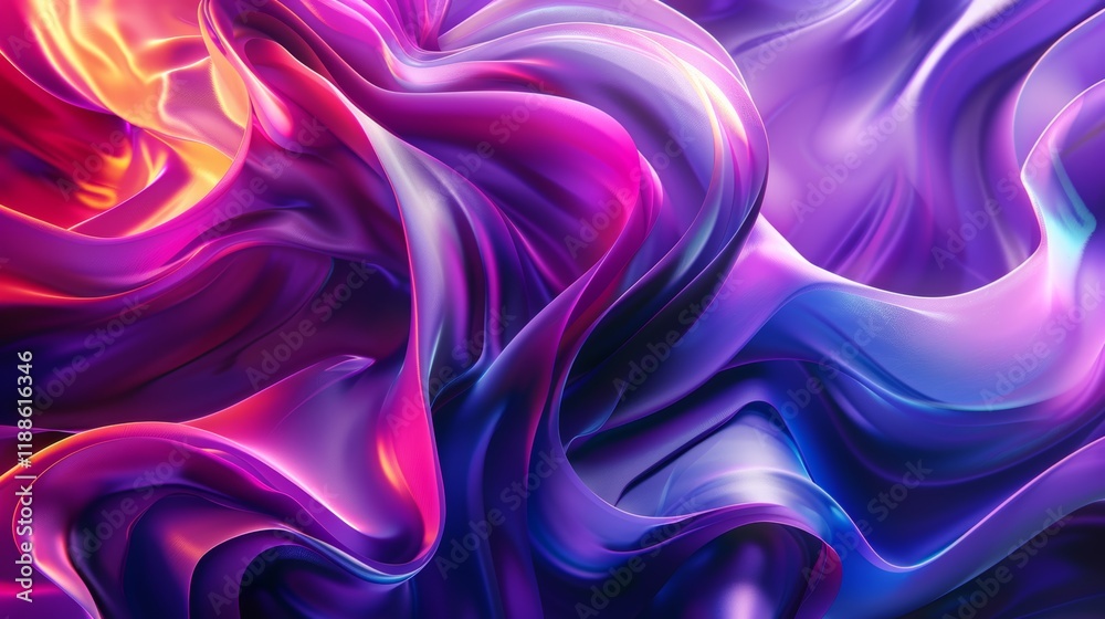 Fototapeta premium Abstract Purple and Blue Fluid Wallpaper
