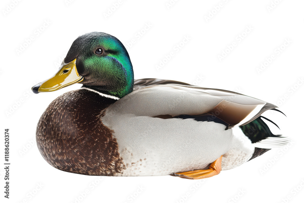 Obraz premium Duck Isolated on transparent Background for Creative Design Use