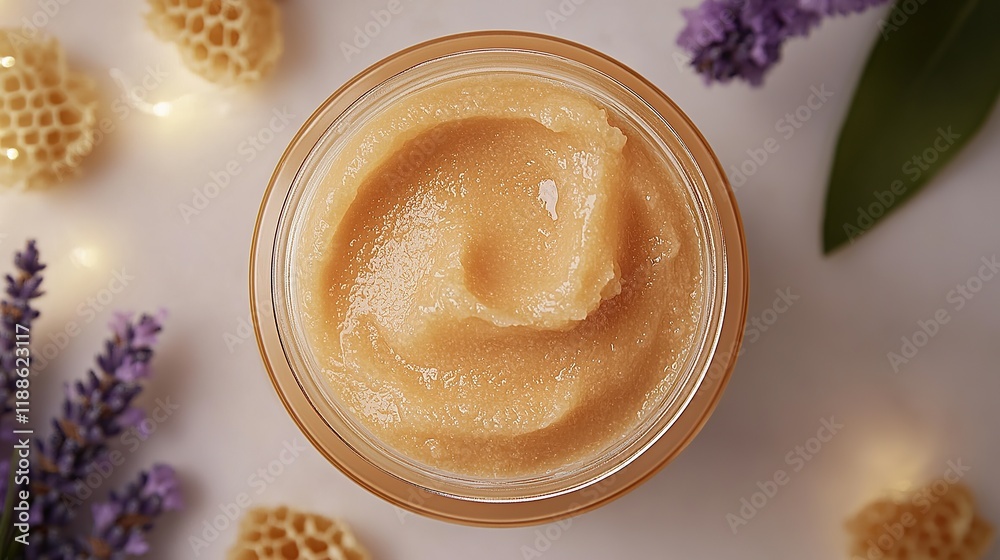 Natural Honey and Lavender Delight: Creamy Goodness in a Jar Natural Honey and Lavender Delight: Creamy Goodness in a Jar