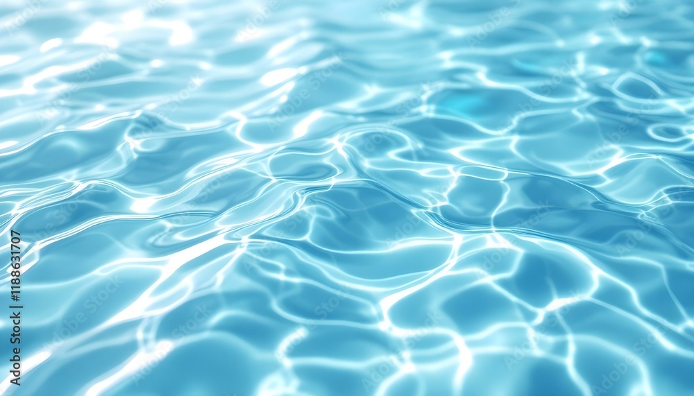 Tranquil Blue Pool Water with Dancing Light Reflections Perfect for Fresh Summer and Aquatic Themes Tranquil Blue Pool Water with Dancing Light Reflections Perfect for Fresh Summer and Aquatic Themes