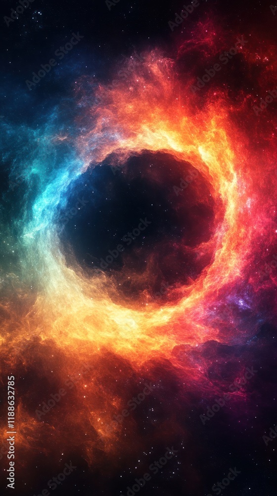 Mesmerizing cosmic explosion in vibrant hues of fiery nebula swirling within the endless depth of the universe Stunning display of celestial energies luminescent plasma Mesmerizing cosmic explosion in vibrant hues of fiery nebula swirling within the endless depth of the universe Stunning display of celestial energies luminescent plasma