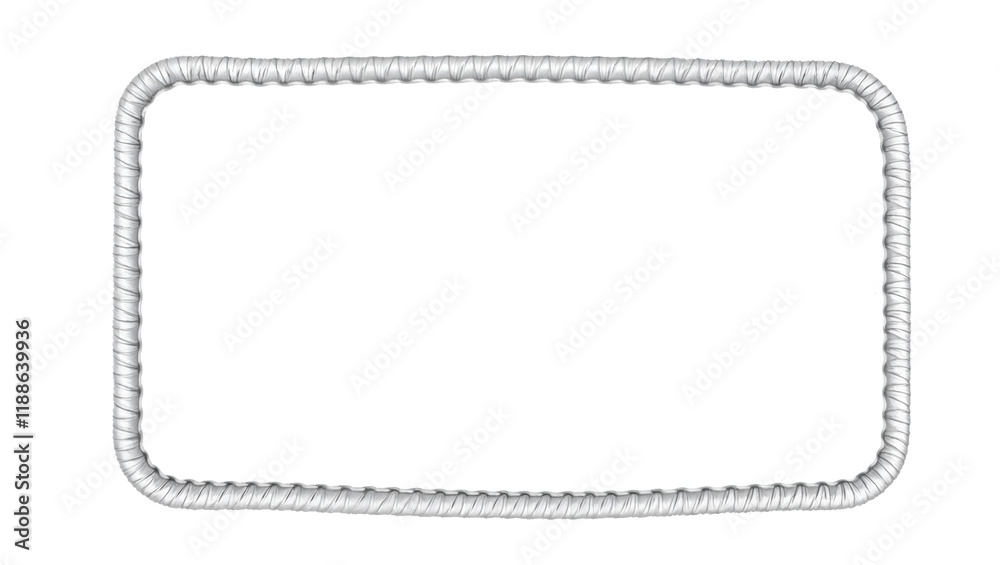Simple white rectangular fabric patch with subtle stitching details. Generative AI Simple white rectangular fabric patch with subtle stitching details. Generative AI