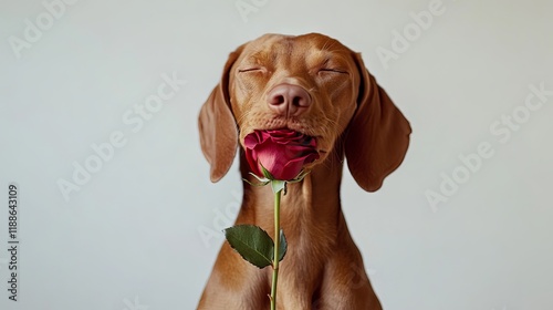 Wallpaper Mural Valentines day concept with animals Torontodigital.ca