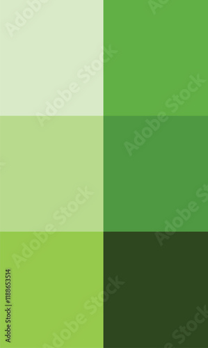 Vibrant minimalist layout with dual-tone color palette. Bright and bold visual inspiration for creative projects. Block design inspiration. Minimal simple mosaic geometric colorful artistic background