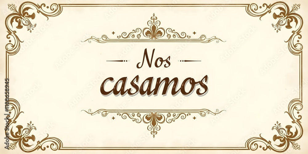 Tarjeta para anunciar la boda en castellano:
Tarjeta para anunciar la boda en castellano: