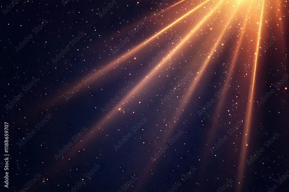 Fototapeta premium A beam of hope shining through the darkness.