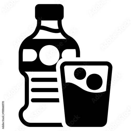 Mineral water icon