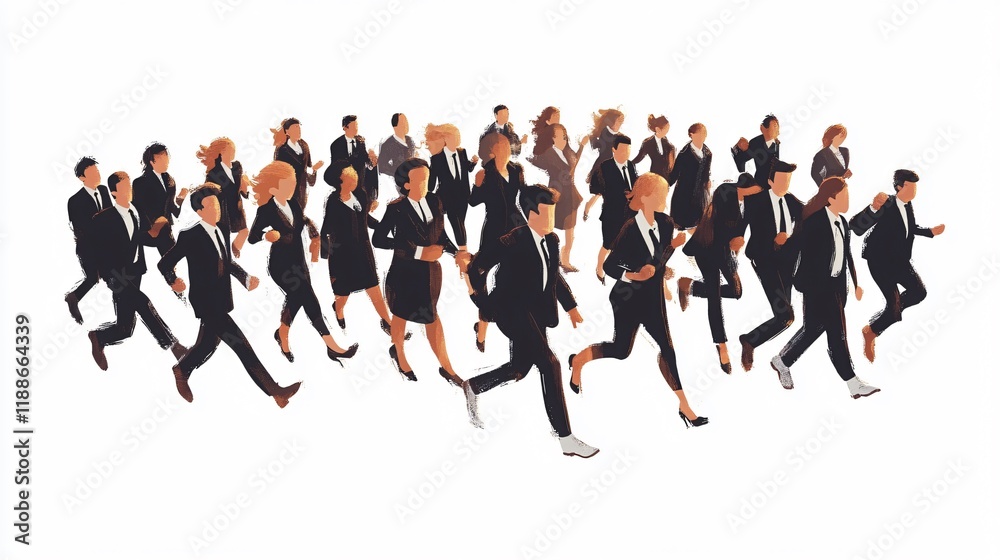 Diverse Business Team Collaborating on Business Plans Concept Diverse Business Team Collaborating on Business Plans Concept