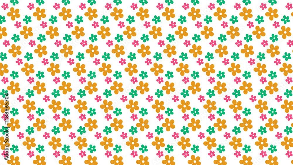 Pattern with colorful flowers Background Pattern with colorful flowers Background