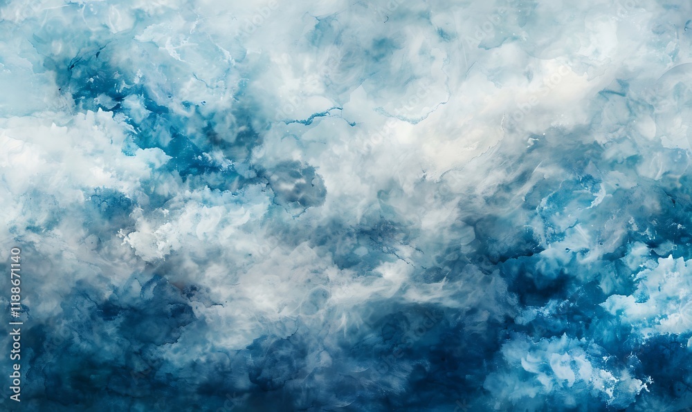 Soft, billowy clouds blend in gentle blue and white hues, creating a dreamy, textured background Soft, billowy clouds blend in gentle blue and white hues, creating a dreamy, textured background