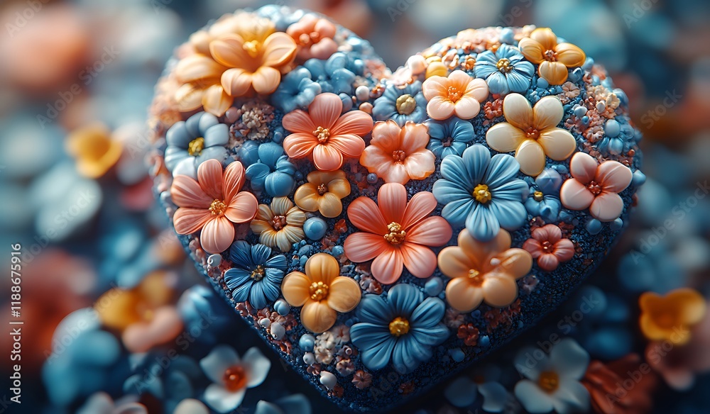 Heart-Shaped Object Adorned with Beautiful Flowers
Heart-Shaped Object Adorned with Beautiful Flowers