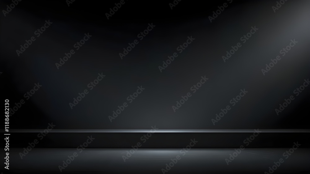 black background for product show with Elegant light , dark and gray abstract wall and studio room gradient background Generative AI black background for product show with Elegant light , dark and gray abstract wall and studio room gradient background Generative AI