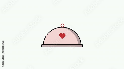 Candlelit Valentine Dinner Animation Ideal for emphasize the romantic and enchanting themes of Valentine's Day
