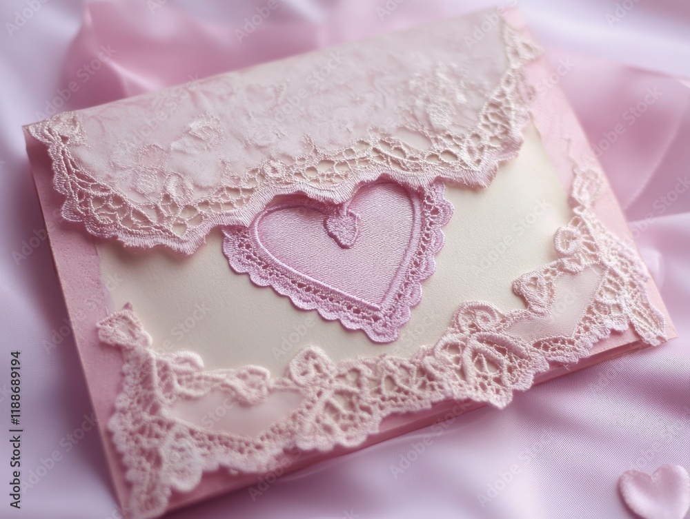 Valentine's day digital art cozy home heart lace and soft lighting love theme Valentine's day digital art cozy home heart lace and soft lighting love theme