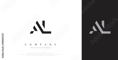 Initial AL Logo Design Vector 