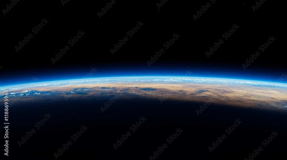 Obraz premium earth horizon space view 