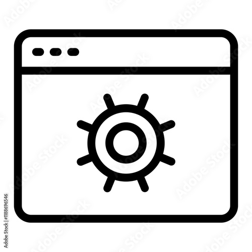 settings outline icon