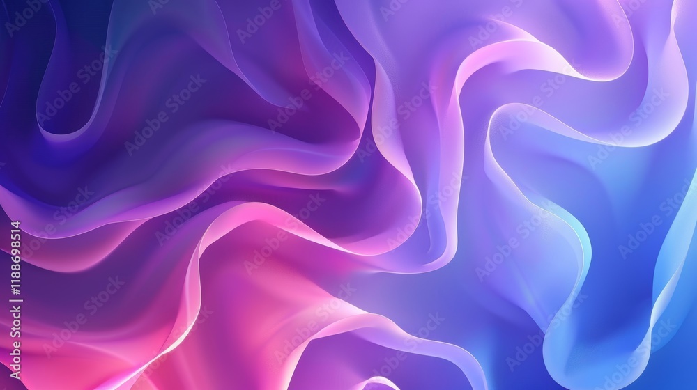 Obraz premium Abstract Purple Blue Pink Wave Wallpaper