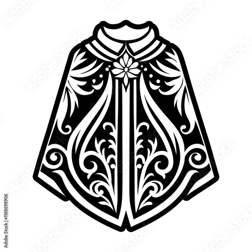 A glyph icon of royal robe