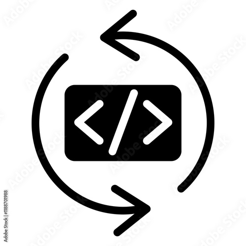 loop black icon