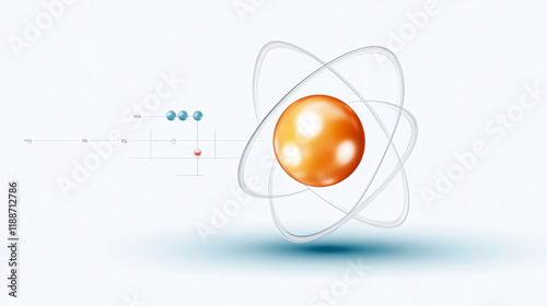 A ball with a white background