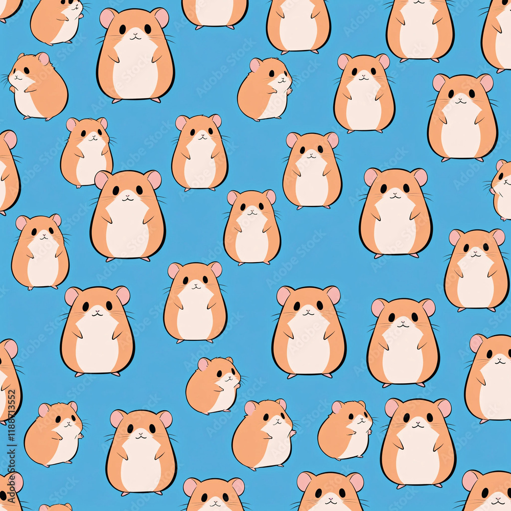 Obraz premium seamless pattern with animals
