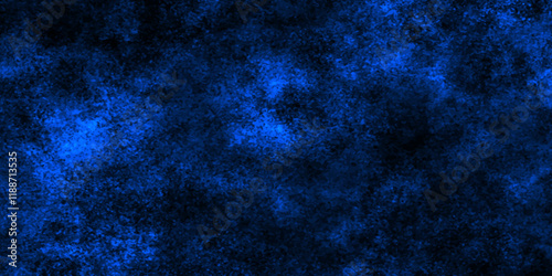 Abstract blue wall grunge background, Nebules blue texture decorative Venetian stucco for backgrounds, deep shiny blue and black dreamlike abstract fantasy under water background. dark blue concrete.