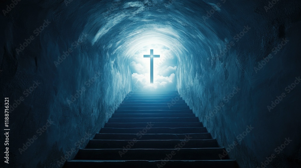 Fototapeta premium Sacred Stairway into Cathedral