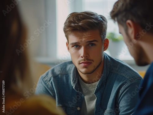Interactive Conversation between Two Men