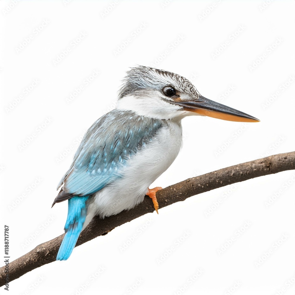 Fototapeta premium Common Kingfisher (Alcedo atthis) isolate on white background