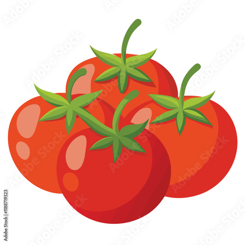 tomatoes on a white background