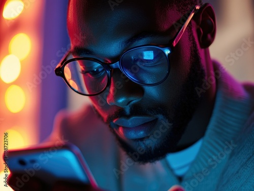 Urban Nightlife: A Modern Man's Digital Connection