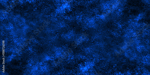 Abstract blue wall grunge background, Nebules blue texture decorative Venetian stucco for backgrounds, deep shiny blue and black dreamlike abstract fantasy under water background. dark blue concrete.