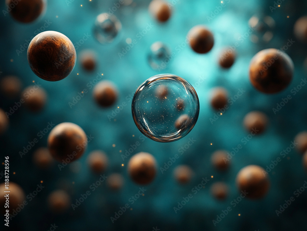 custom made wallpaper toronto digitalFloating particles create an abstract underwater effect