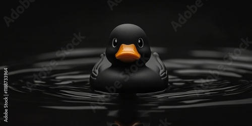 Digital Art: A Duck Amidst Ripples photo