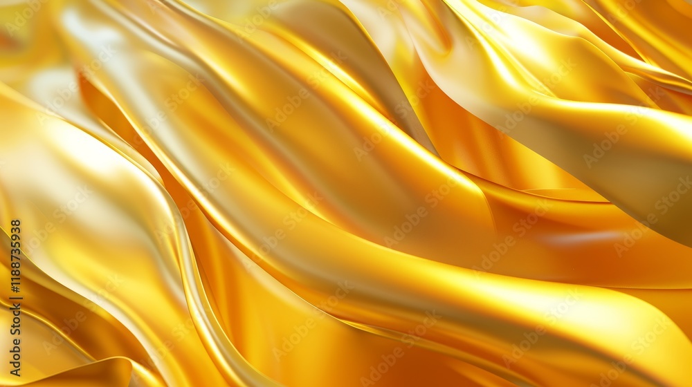 Fototapeta premium Abstract Golden Drape Wallpaper