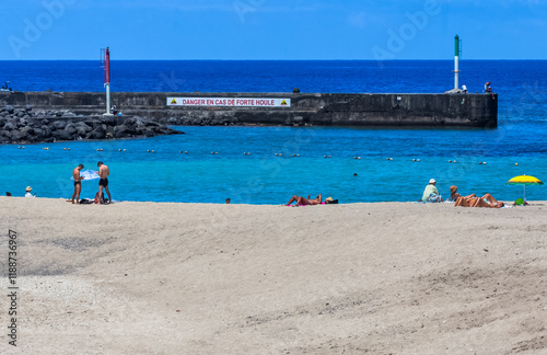 Plage de Saint-Gilles, île de la Réunion 