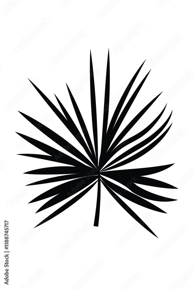 Tropical Leaf Clipart Vector Illustration Tropical Leaf Clipart Vector Illustration