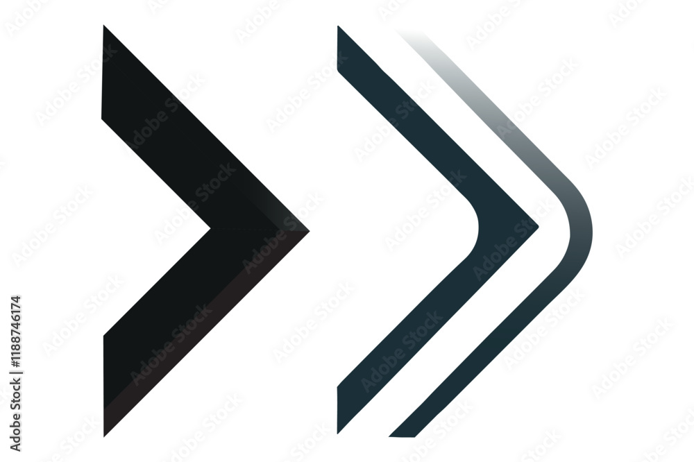 Stylish Right Arrow Icon for Creative Projects Stylish Right Arrow Icon for Creative Projects