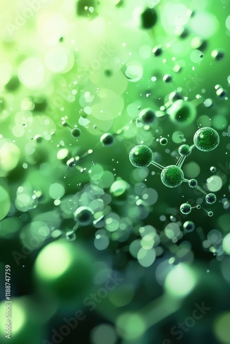 Wallpaper Mural CO2 levels dropping in visualizations of vibrant green pathways Torontodigital.ca