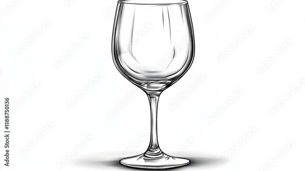 Elegant Glass of Red Wine on Pristine White Background Highlighting Rich Color and Refined Aesthetic Appeal Elegant Glass of Red Wine on Pristine White Background Highlighting Rich Color and Refined Aesthetic Appeal