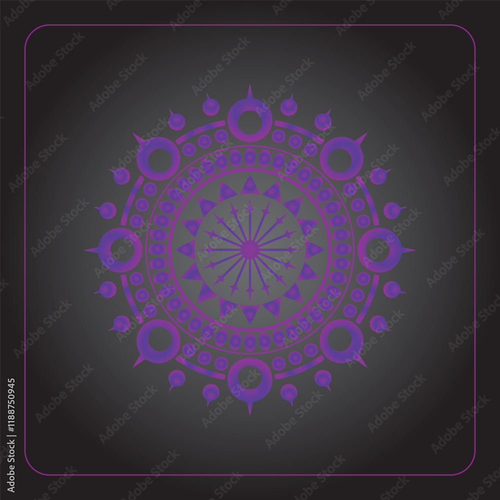Abstract ornamental mandala art Abstract ornamental mandala art