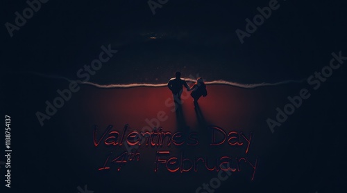 Silhouette of Jesus on the cross against a dark, abstract night sky