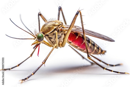 Close-up Mosquito Photo, Detailed Insect Image, High-Resolution Bug Photography, Macro Photography of Mosquito