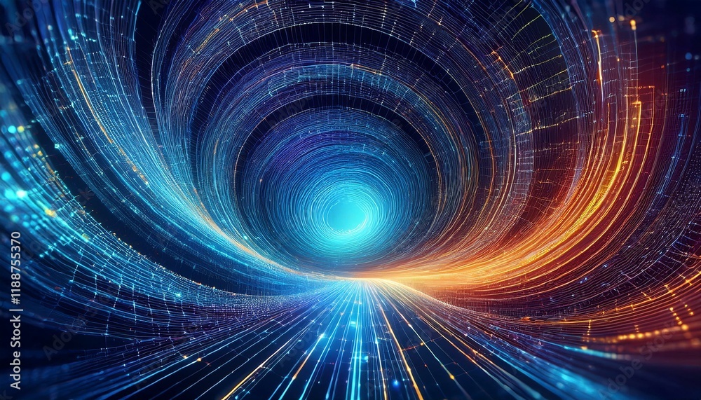 Obraz premium data flow concept technology background graphic resource