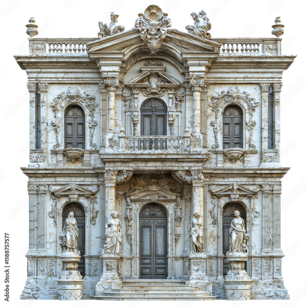 Palace Building isolated on transparent background Palace Building isolated on transparent background