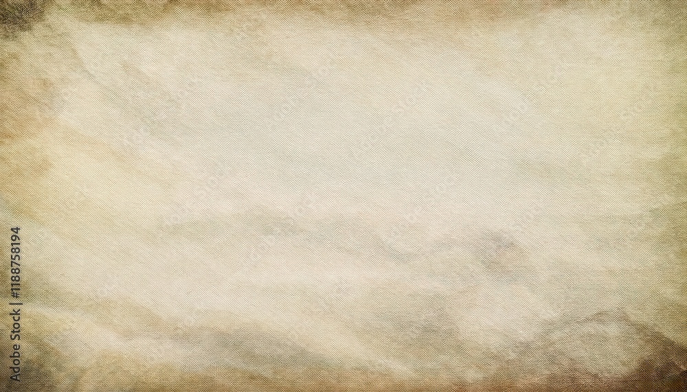 Naklejka premium aged parchment texture with soft beige and brown tones, perfect for vintage designs, background, invitations, or antique art projects