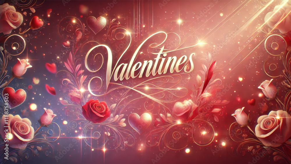 Naklejka premium Cute Valentine’s Day