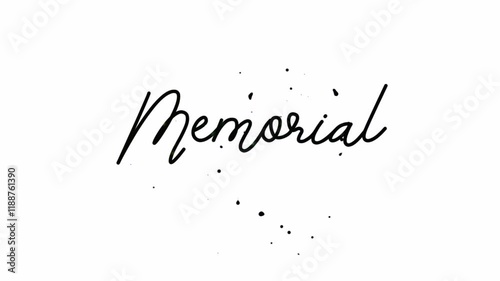 Memorial Day Animated Text for Tribute and Commemoration